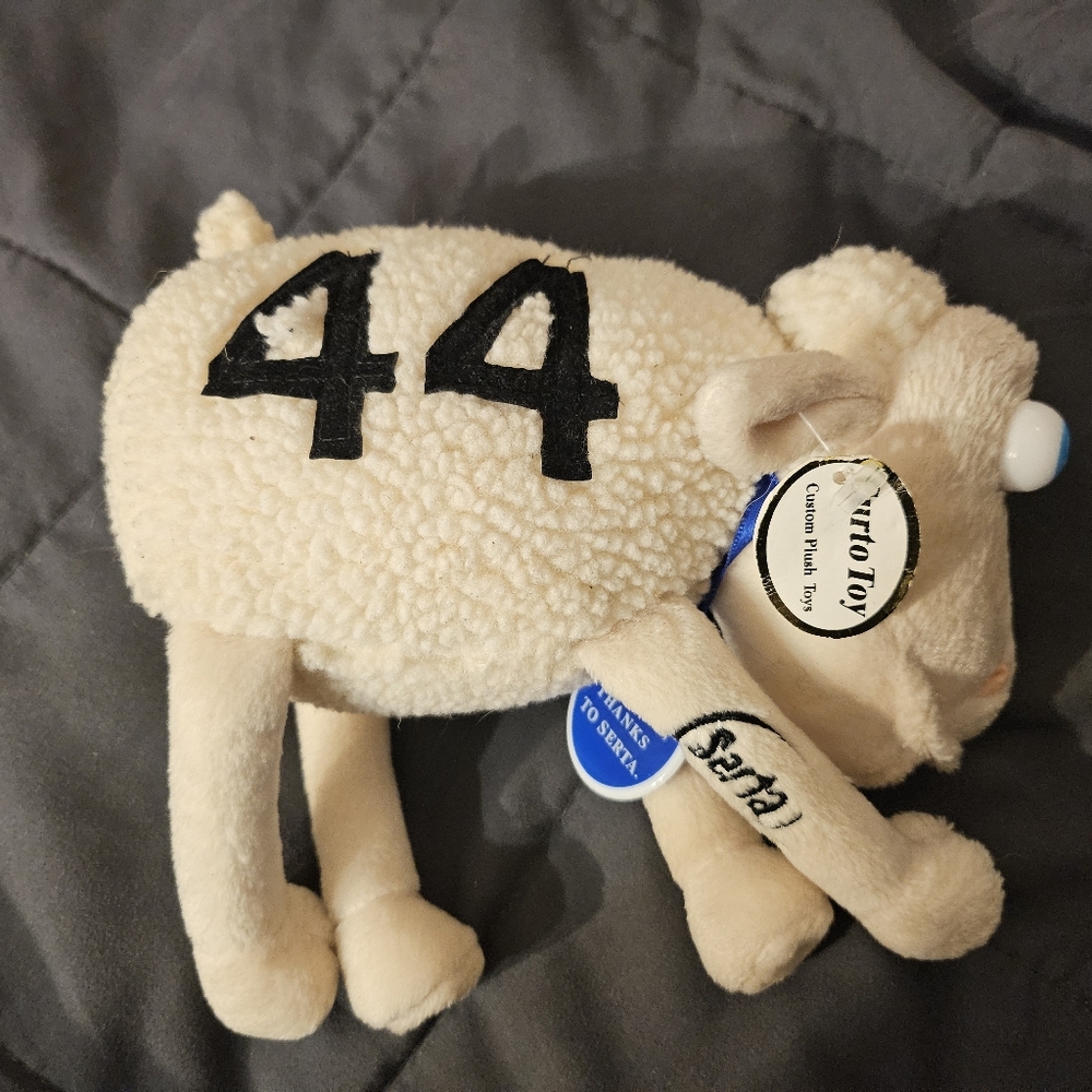Serta Counting Sheep #44 Plush Stuffed Animal Mattress‎ Sleep Curto Toy 8"